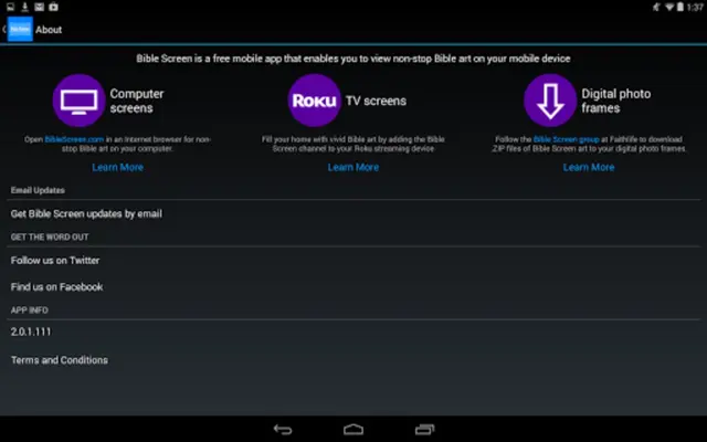 Bible Screen android App screenshot 0