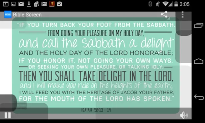 Bible Screen android App screenshot 11